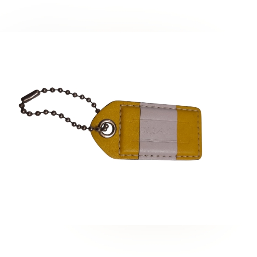 Authentic Coach Color Block Hang Tag Bag Charm